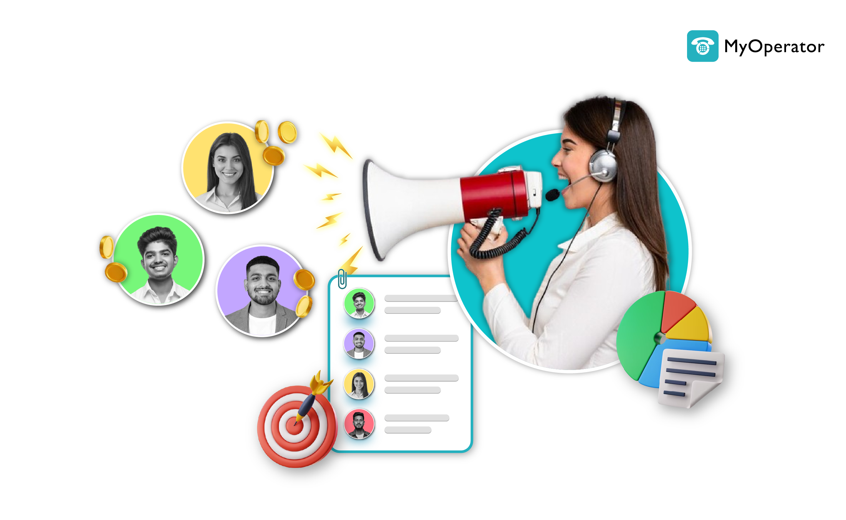 Remarketing with MyOperator calls infographic